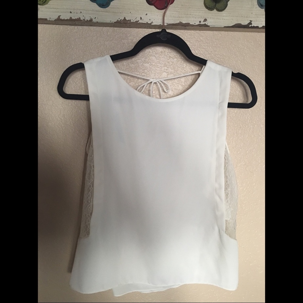 ❌SOLD❌ZARA Blouse Side Lace Detail